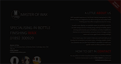 Desktop Screenshot of masterofwax.com